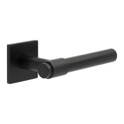 CRES by Frelan Black Unsprung Fire Rated Door Handles on Square Rose - CR-103 Range