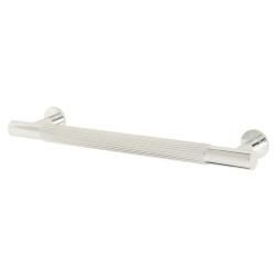 Carlisle Brass 12.5mm Lines T-Bar Cabinet Pull Handle - 160mm Centres - Polished Chrome