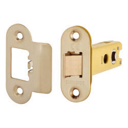 Altro Heavy Duty Tubular Latch - 78mm Case - 57mm Backset - Radius - PVD Brass