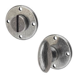 Olde Forge Bathroom Turn & Release - 41mm Diameter - Pewter - Pair