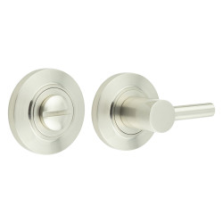 Burlington by Frelan Easy Turn & Release with Chamfered Rose - 50mm Diameter - Satin Nickel