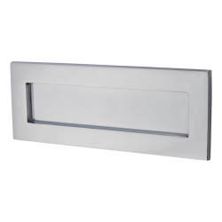 Heritage Brass by M Marcus Letter Plate - 254 x 101mm - Polished Chrome