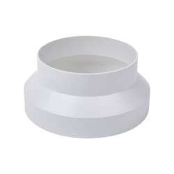 Manrose Plastic Circular Ducting Reducer - 5"/125mm to 4"/100mm - White