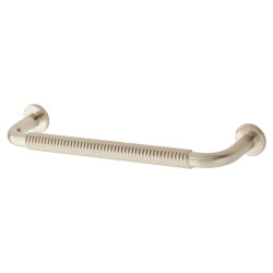 Altro Crewe 10mm Reeded D-Bar Cabinet Pull Handle - 128mm Centres - Satin Nickel