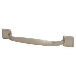 Crofts & Assinder Georgia 24mm D-Bar Cabinet Pull Handle - 128mm Centres - Brushed Nickel