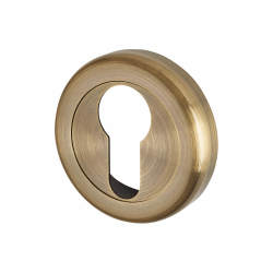 Altro Escutcheon - 50mm Diameter - Euro - Antique Brass