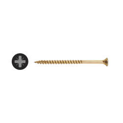 Ulti-Mate II Stick Fit PoziSquare Countersunk Wood Screws - 4.0 x 70mm - Yellow Zinc - Pack of 200