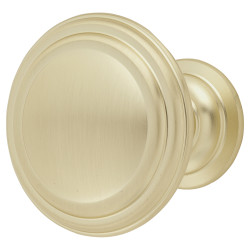 Altro Hythe Round Cabinet Knob - 37mm Diameter - Satin Brass