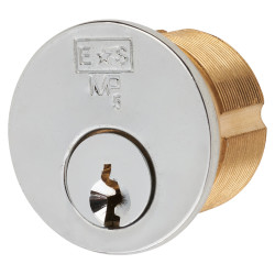 Eurospec 5 Pin 27mm Threaded Rim Cylinder - Polished Chrome - Keyed to Differ