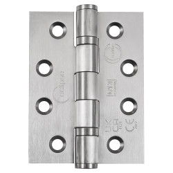 Eclipse Ball Bearing Grade 13 Butt Fire Door Hinge - 102 x 76 x 3mm - Satin Stainless Steel - Pair