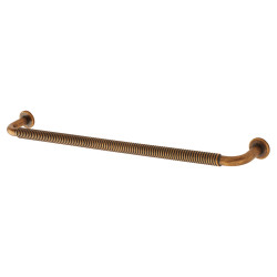 Altro Crewe 10mm Reeded D-Bar Cabinet Pull Handle - 224mm Centres - Antique Brass