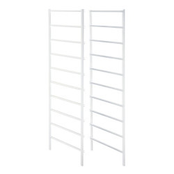 elfa Drawer Basket Tower - Mini 10 Frame Sides - 435 x 1040mm - White - Pair