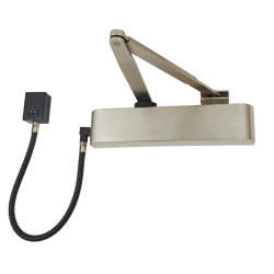 Exidor Guardian Electromagnetic Cam Action Fire Door Closer - Power Size 4 - Satin Stainless Steel