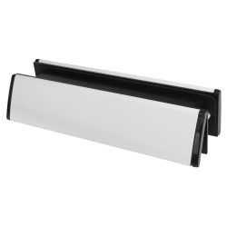 Trojan Letter Plate - 300 x 70mm - 40-80mm Door Thickness - White