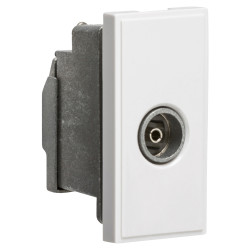 Knightsbridge Non-Isolated TV Coaxial Euro Module - White