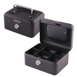 Sterling Cash Box - 6" - Black