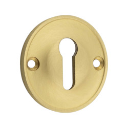 Burlington by Frelan Escutcheon - 40mm Diameter - Keyhole - Satin Brass