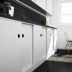 Hush Sliding Door Gear - 1800mm Track - 2 Door - 900 x 1800mm Maximum Door Size - 9kg Max Door