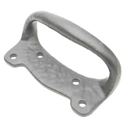 Olde Forge Iron Sash Window Pull Handle - 80mm Length - Antique Black Iron