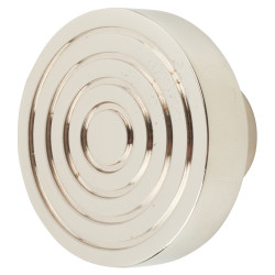Frelan Hoxton Murray Round Cabinet Knob - 40mm Diameter - Polished Nickel