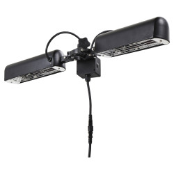 Forum Zink Topaz IPX3 2 x 800W Parasol Heater - 1600W
