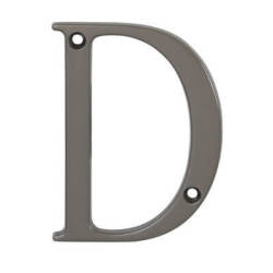 76mm Screw Fix Door Letter - D - Satin Bronze