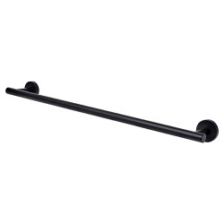 Altro Essential Round Towel Rail - 600 x 80 x 50mm - Matt Black