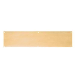 Hampstead Solid Brass Kick Plate - 700 x 150 x 1.2mm - 8 Screw Holes - Polished