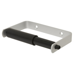Contract Toilet Roll Holder - 19 x 132 x 83mm - Plastic Roller - Satin Anodised Aluminium