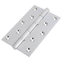 Performance Ball Bearing Butt Door Hinge - 152 x 89 x 4mm - Polished Chrome - Pair
