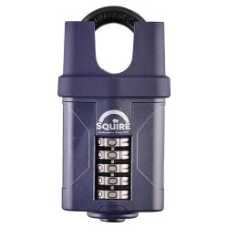 Squire CP60CS Combination All Weather Closed Shackle Padlock - 60mm Body - 33 x 22mm Shackle - Blue