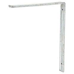 Altro Fluted Steel Angle Shelf Bracket - 300 x 250mm - Galvanised - Pack of 5