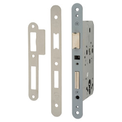 Arrone AR8100 Euro Profile DIN Sashlock - 88mm Case - 60mm Backset - Radius - Satin Stainless Steel