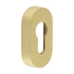 CRES by Frelan Oval Escutcheon - 65 x 35mm - Euro - Satin Brass