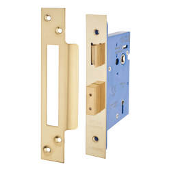 Altro Architectural 5 Lever Sashlock - 78mm Case - 57mm Backset - PVD Brass