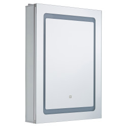 Forum Spa Arte 34W 1 Door LED Bathroom Mirror Cabinet with Touch On/Off Sensor & Shaver Socket
