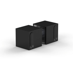 Bohle Shower Door Knob - Square - 30 x 30mm - Matt Black - Pair