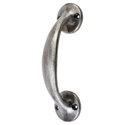 Olde Forge Victorian Bow Door Pull Handle - Screw Fix - 152 x 37mm - Polished Iron