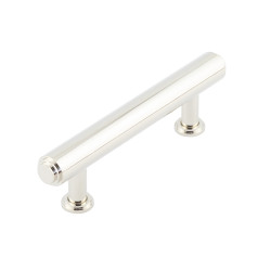 Burlington by Frelan Belgrave 18mm Stepped T-Bar Cabinet Pull Handle - 96mm c/c - Polished Nickel