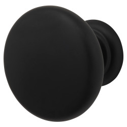 Crofts & Assinder Monmouth Round Cabinet Knob - 38mm Diameter - Matt Black