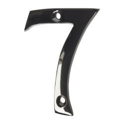 Altro 76mm Screw Fix Door Numeral - 7 - Black Nickel