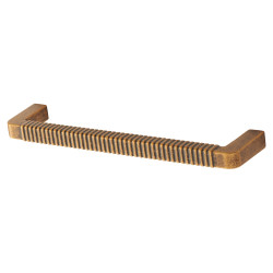 Altro Buxton 9mm D-Bar Cabinet Pull Handle - 128mm Centres - Antique Brass