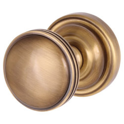 Heritage Brass by M Marcus Antique Brass Mortice Door Knob - 62mm Rose Diameter - Whitehall Range