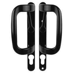 Trojan uPVC Patio Lock Door Handle - Euro - Black