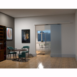 Klug Softslide 90 Sliding Glass Door Pelmet - 2000mm Length - 90kg Max Door Weight