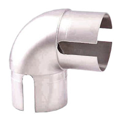 Rothley 40mm Handrail System - 90° Elbow Joint - Brushed Nickel