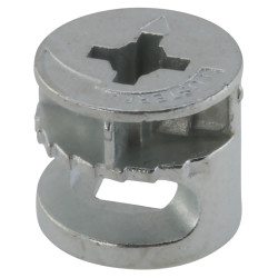 Rimless Cam Connector - 18mm Min Panel Thickness - Zinc Plated - Pack of 50