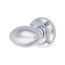Heritage Brass by M Marcus Polished Chrome Mortice Door Knob - 56mm Rose Diameter - Suffolk Range
