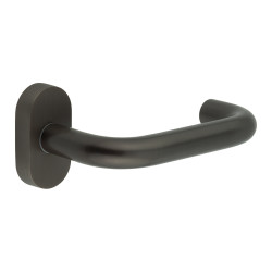 CRES by Frelan CR-106 uPVC Multipoint Door Handle on Oval Rose - Dark Bronze