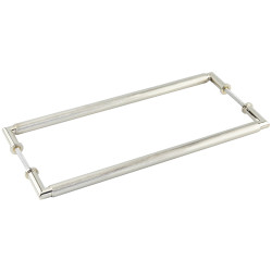 Burlington by Frelan Polished Nickel 20mm D-Bar Door Pull Handle - B2B - 425mm c/c - Piccadilly Range